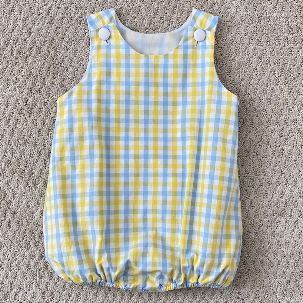 Eliza James Plaid Sun Bubble - 3T